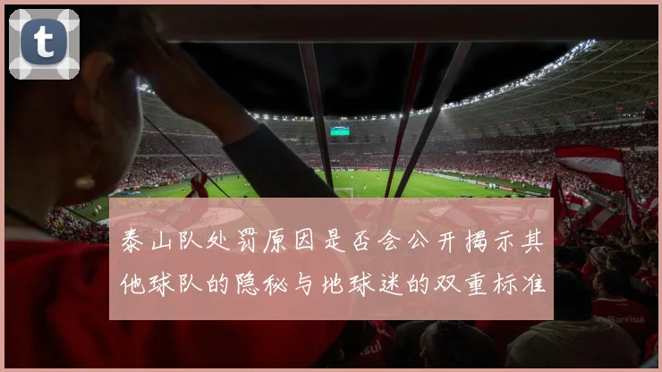 泰山队处罚原因是否会公开揭示其他球队的隐秘与地球迷的双重标准